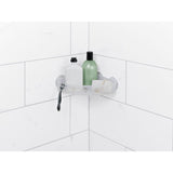 Zenna Home 2.5 in. H X 10.75 in. W X 7.3 in. L Suction Corner Basket