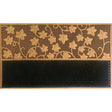 Direct Home Textiles Goup 30 in. W X 18 in. L Black/Brown Rubber Door Mat