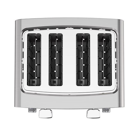 Black+Decker Stainless Steel Silver 4 slot Toaster 7.6 in. H X 11.8 in. W X 10.6 in. D