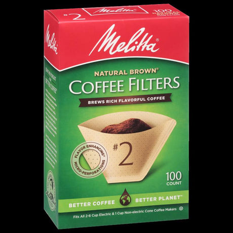 Melitta 6 cups Brown Cone Coffee Filter 1 pk