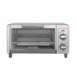 Black+Decker Stainless Steel Silver Toaster Oven 9.17 in. H X 11.97 in. W X 17.32 in. D