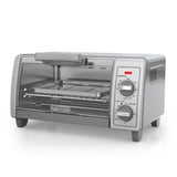 Black+Decker Stainless Steel Silver Toaster Oven 9.17 in. H X 11.97 in. W X 17.32 in. D