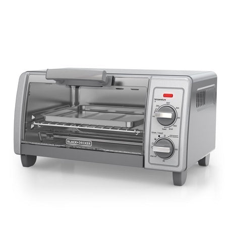 Black+Decker Stainless Steel Silver Toaster Oven 9.17 in. H X 11.97 in. W X 17.32 in. D