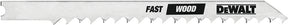 DEWALT DW3700H Jig Saw Blade, 6 TPI, 1/4 in W, 4 in L