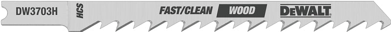 DEWALT DW3703H Jig Saw Blade, 4 in L, 6 TPI, 1/4 in W