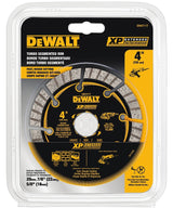 DEWALT DW4711T Saw Blade, 4 in Dia, 20 mm Arbor, Segmented, Turbo Rim