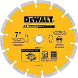 DEWALT DW4714T Circular Saw Blade, 7 in Dia, 5/8 in Arbor, Diamond Cutting Edge, Applicable Materials: Masonry