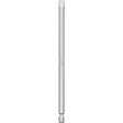 DEWALT DW2065 Power Bit, #8 Drive, Slotted Drive, 1/4 in Shank, Hex Shank, 6 in L, Steel