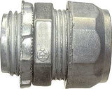 Halex 02101B EMT Connector, 1/2 in Compression, Zinc, 50/PK