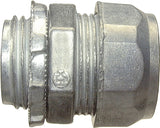 Halex 02101B EMT Connector, 1/2 in Compression, Zinc, 50/PK