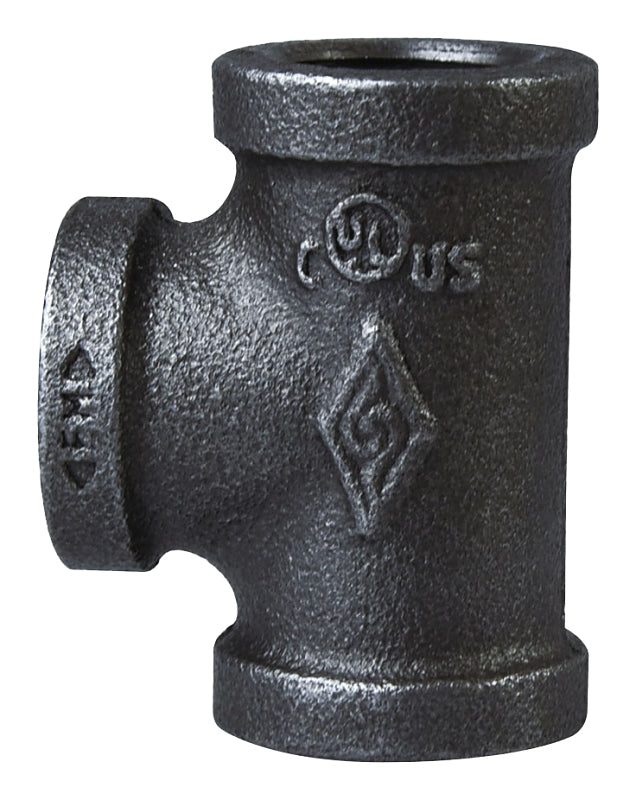 ProSource 11A-1 1/2B Pipe Tee, 1-1/2 in, Threaded, Malleable Iron, SCH 40 Schedule, 300 PSI Pressure