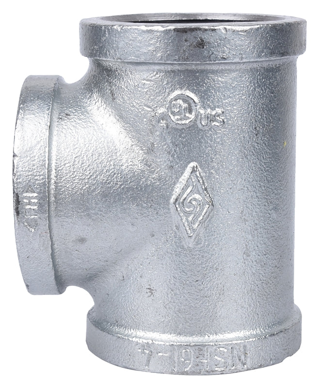 ProSource 11A-2G Pipe Tee, 2 in, FIPT, Steel, 40 Schedule, 300 psi Pressure