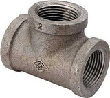 ProSource B130R 20X15X15 Pipe Tee, 1/2 x 3/4 x 1/2 in, Threaded, Malleable Iron, SCH 40 Schedule, 300 PSI Pressure