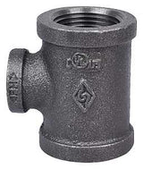 ProSource 11A1X1/2B Pipe Tee, 1/2 x 1 in, Threaded, Iron, 40 Schedule, 300 psi Pressure, Black