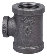 ProSource 11A1X1/2B Pipe Tee, 1/2 x 1 in, Threaded, Iron, 40 Schedule, 300 psi Pressure, Black