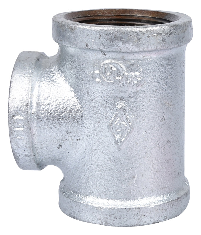 ProSource PPG130R-40X32 Pipe Tee, 1-1/2 x 1-1/2 x 1-1/4 in, FIPT, Malleable Steel, SCH 40 Schedule