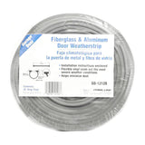 Prime-Line CCGD12128 Garage Door Weatherstrip, 3 in W, 5/64 in Thick, 16 ft L, Vinyl, Gray
