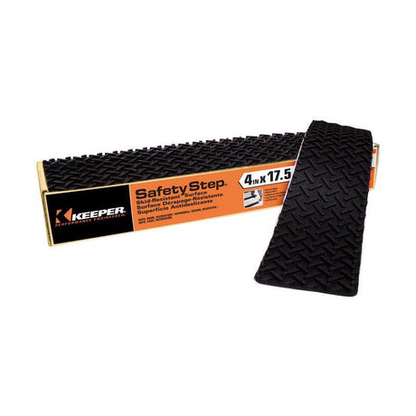 Keeper Safety Step 4 in. W X 17.5 in. L Gray Rubber Stair Tread, Pack of 12