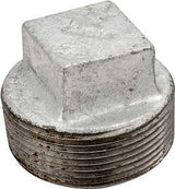 ProSource 31-3/8G Pipe Plug, 3/8 in, Screw, Square Head, Steel, 40 Schedule