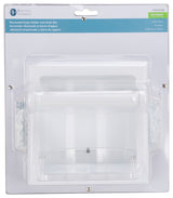 Boston Harbor L770H-51-07 Soap Holder and Grab Bar, Recessed Mounting, Plastic Roller/Zinc, White