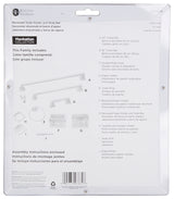 Boston Harbor L770H-51-07 Soap Holder and Grab Bar, Recessed Mounting, Plastic Roller/Zinc, White