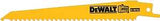 DEWALT DW4802B Reciprocating Saw Blade, 6 in L, 6 TPI
