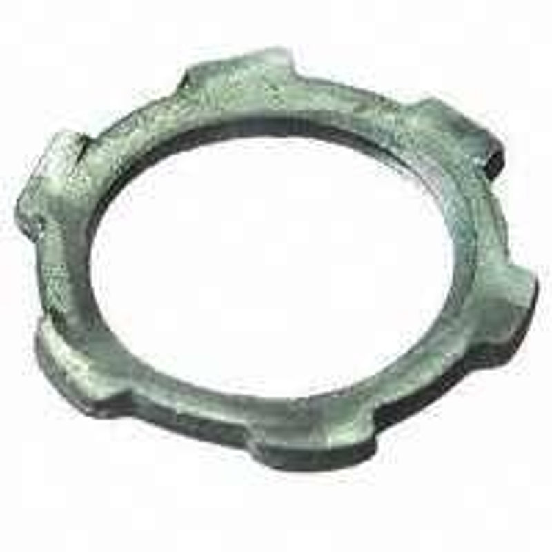 Halex 61907B Conduit Locknut, 3/4 in, Steel, Zinc