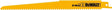 DEWALT DW4803B25 Reciprocating Saw Blade, Bi-Metal, Applicable Materials: Wood, 3/4 in W, 9 in L, 6 TPI, Pack of 25