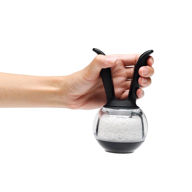 Chef'n Black/Clear Plastic Salt Ball Grinder, Pack of 6