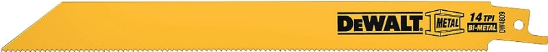 DEWALT DW4809B25 Reciprocating Saw Blade, Applicable Materials: Angle Iron, Fiberglass, Hard Rubber, 3/4 in W