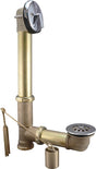 Keeney 606RB Bath Drain Assembly, Brass, Polished Chrome, For: Built-In Tubs