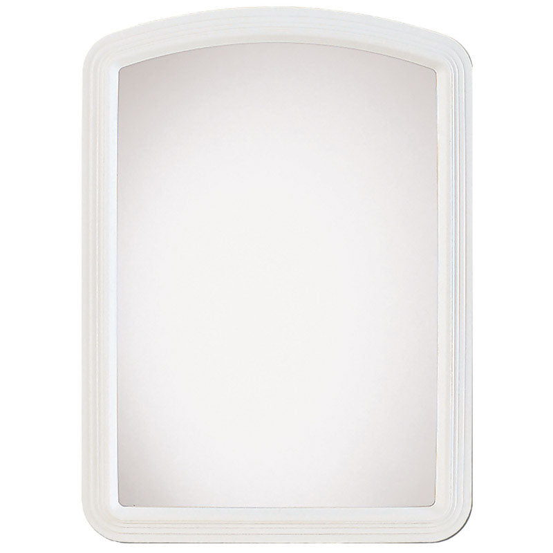 Erias 22 in. H X 16 in. W White Plastic Wall Mirror, Pack of 6