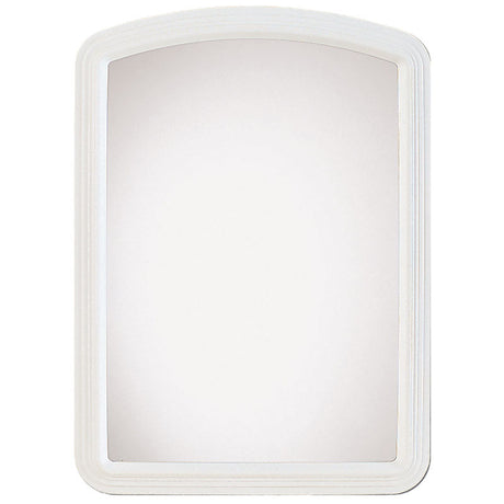 Erias 22 in. H X 16 in. W White Plastic Wall Mirror, Pack of 6