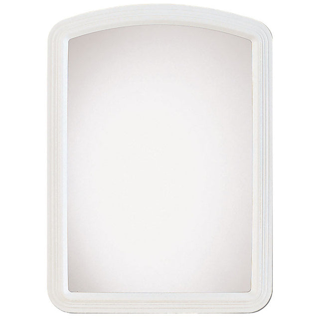 Erias 22 in. H X 16 in. W White Plastic Wall Mirror, Pack of 6