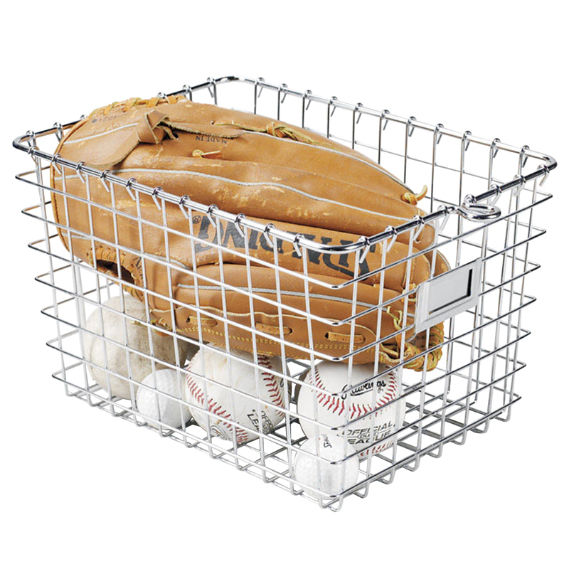 Spectrum 12.25 in. L X 9.25 in. W X 8 in. H Silver Storage Basket