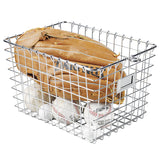 Spectrum 12.25 in. L X 9.25 in. W X 8 in. H Silver Storage Basket
