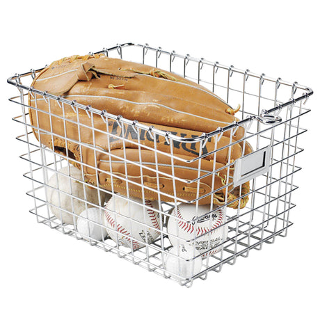 Spectrum 12.25 in. L X 9.25 in. W X 8 in. H Silver Storage Basket