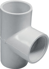 IPEX 435853 Pipe Tee, 1 in, Socket x Socket x FPT, PVC, White, SCH 40 Schedule, 150 psi Pressure