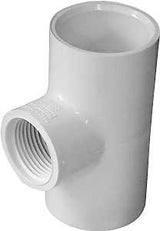 IPEX 435866 Pipe Tee, 1 x 3/4 in, Socket x Socket x FPT, PVC, White, SCH 40 Schedule, 150 psi Pressure