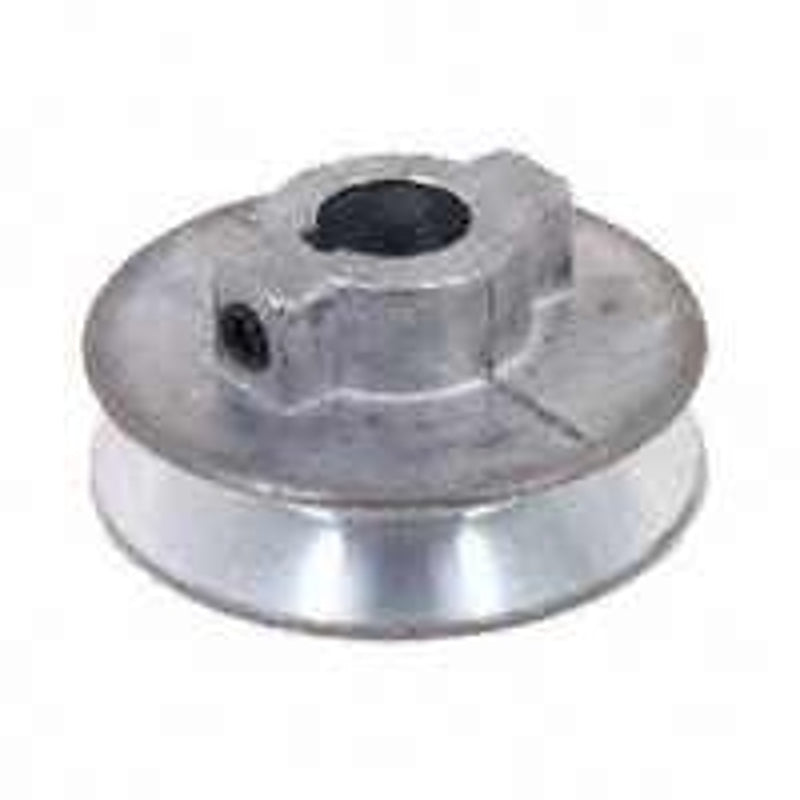 Cdco 450A-5/8 V-Groove Pulley, 5/8 in Bore, 4-1/2 in OD, 4-1/4 in Dia Pitch, 1/2 in W x 11/32 in Thick Belt, Zinc