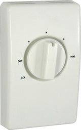 TPI S2022 Thermostat, Single-Pole, White