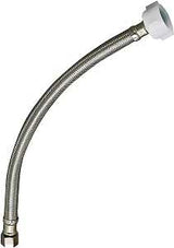 Plumb Pak EZ Series PP23806 Toilet Supply Tube, 3/8 in Inlet, Compression Inlet, 7/8 in Outlet, Ballcock Outlet, 20 in L