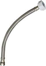 Plumb Pak EZ Series PP23806 Toilet Supply Tube, 3/8 in Inlet, Compression Inlet, 7/8 in Outlet, Ballcock Outlet, 20 in L