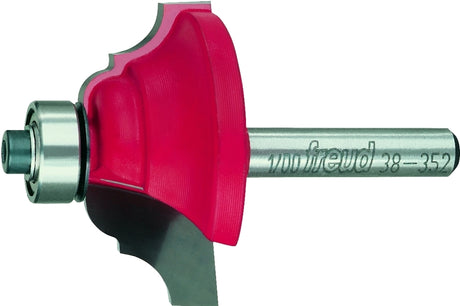 Freud 38-352 Router Bit, 1-5/8 in Dia Cutter, 2-5/16 in OAL, 1/4 in Dia Shank, 4-Cutter, Carbide