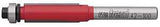 Freud 42-100 Bearing Flush Trim Bit, 3/8 in Dia Cutter, 1 in L Cutting, 2-13/16 in OAL, 1/4 in Dia Shank, 2-Cutter