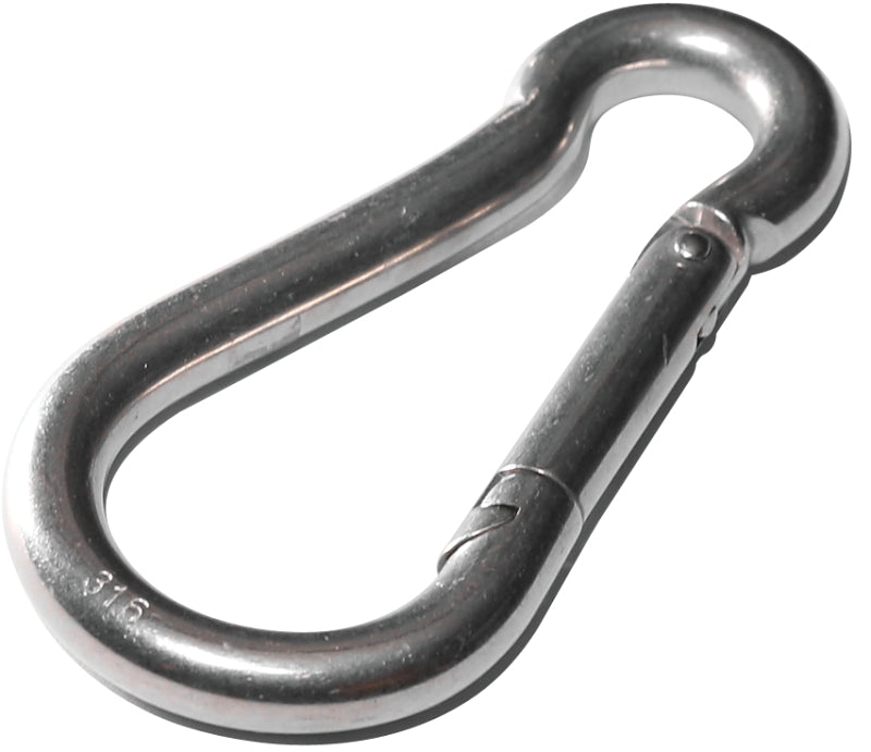 Baron 2450-9/32 Spring Hook Snap Link, Steel, Zinc