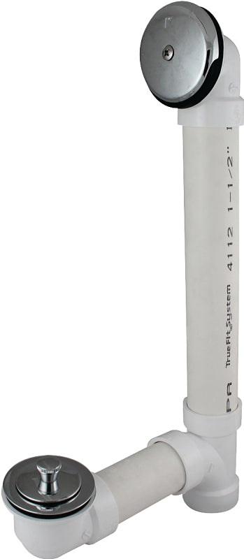 Plumb Pak 620LAPVC Bath Drain Assembly, PVC, Chrome-Plated