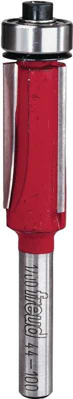 Freud 44-100 Router Bit, 1/2 in Dia Cutter, 2-13/16 in OAL, 1/4 in Dia Shank, 3-Cutter, Carbide