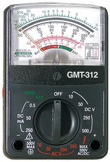 Gardner Bender GMT-312 Multimeter, 1 mOhm, Analog Display, Black