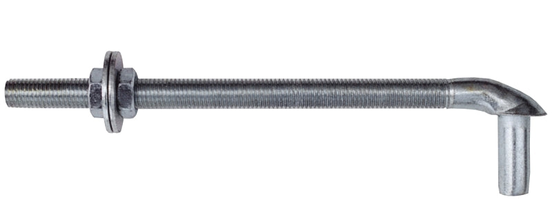 Behlen Country 40300029 Bolt Hook, 3/4 in Dia x 12 in L Metal, Zinc, For: 2 in Gates